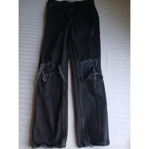 Abercrombie Jeans 4 / 27 S 90s Ultra High Rise Straight Black Distressed Comfort